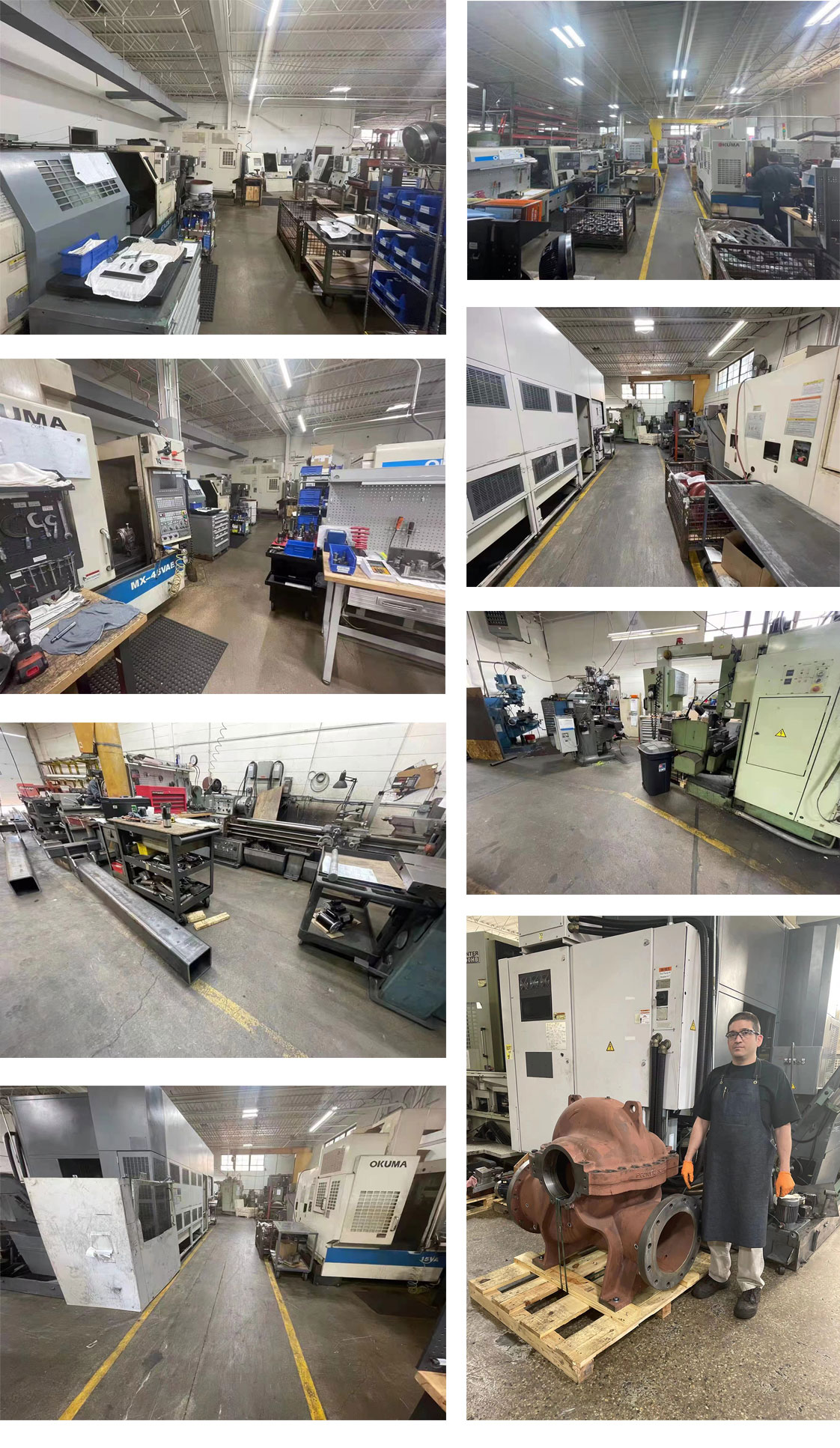 Our machining shop in USA